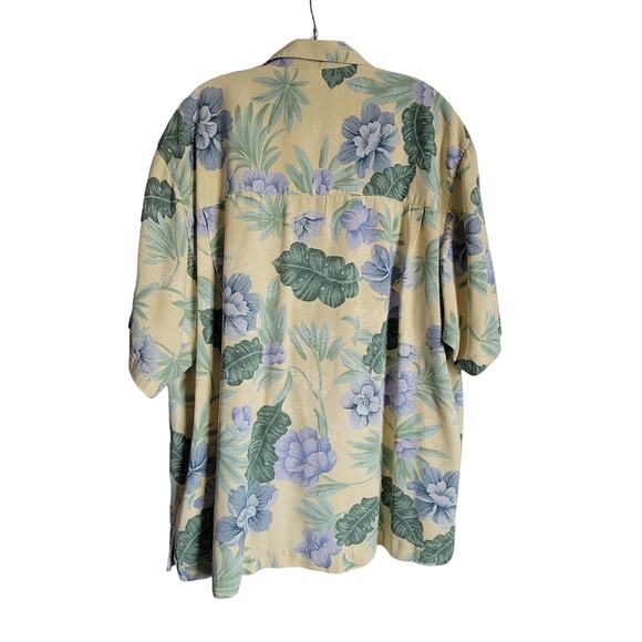 Bermuda Bay Hawaiian Shirt Men's Size XL 100% Silk Floral Design Soft - Picture 3 of 9